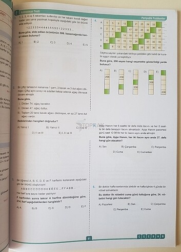  Toprak Yayıncılık Problemler Soru Bankası
