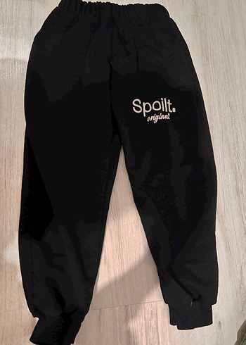 Siyah çocuk Spor Rahat Kesim Eşofman