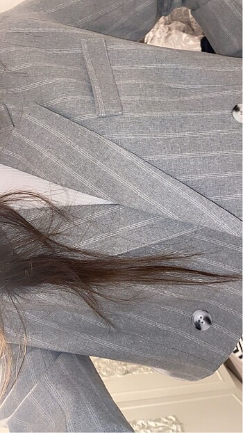 36 Beden Crop Blazer Takım