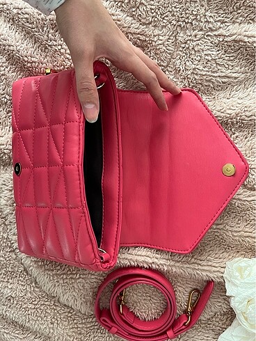  Beden Zara pembe çanta