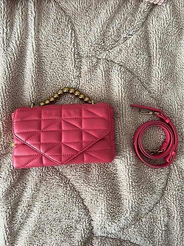 Zara pembe çanta