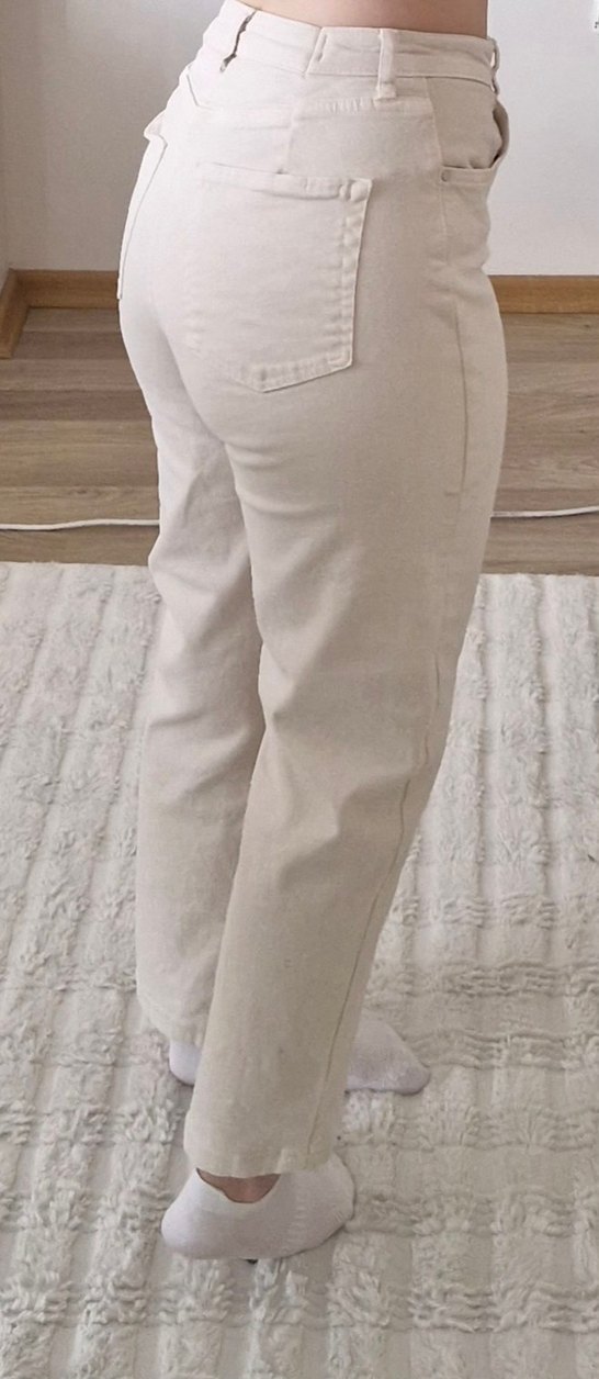 Zara viral bej rengi Kadın jean - Görsel 2
