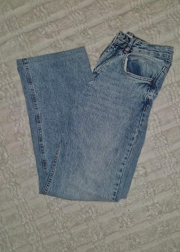 Mavi Normal Boy Kadın Kot Pantolon - Görsel 3