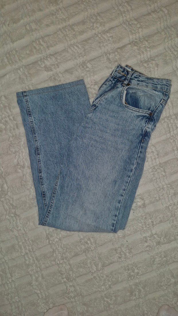 Mavi Normal Boy Kadın Kot Pantolon - Görsel 3