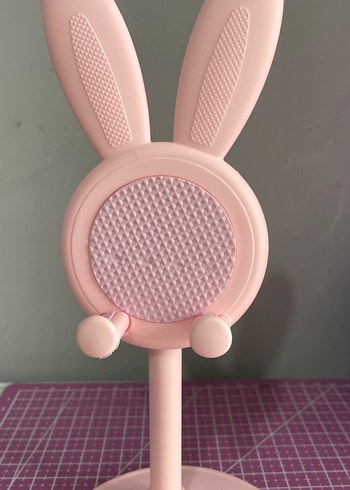 Pembe Tavşan Kulaklı Telefon Tutucu - Görsel 2