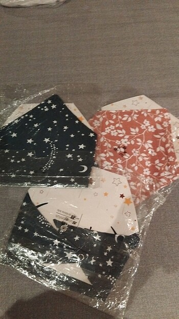 0-4 YAŞ MUSLİN FULAR ÖNLÜK Renkleri  vardır - Görsel 4