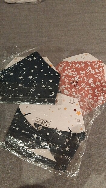 0-4 YAŞ MUSLİN FULAR ÖNLÜK Renkleri  vardır - Görsel 5