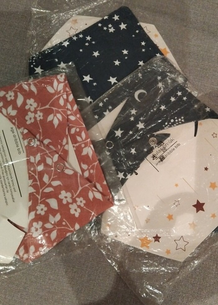 0-4 YAŞ MUSLİN FULAR ÖNLÜK Renkleri  vardır - Görsel 3