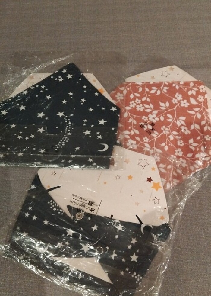 0-4 YAŞ MUSLİN FULAR ÖNLÜK Renkleri  vardır - Görsel 5