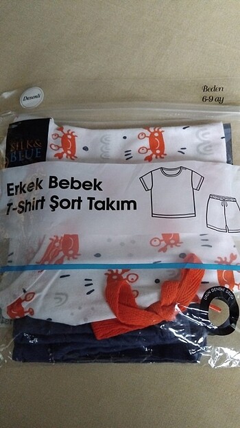 6 Ay Beden Erkek bebek t-şhirt şort takım