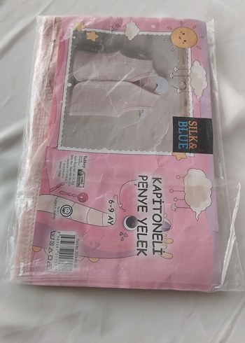 Kız Çocuk Pembe Çıtçıtlı V Yaka Yelek - Görsel 2