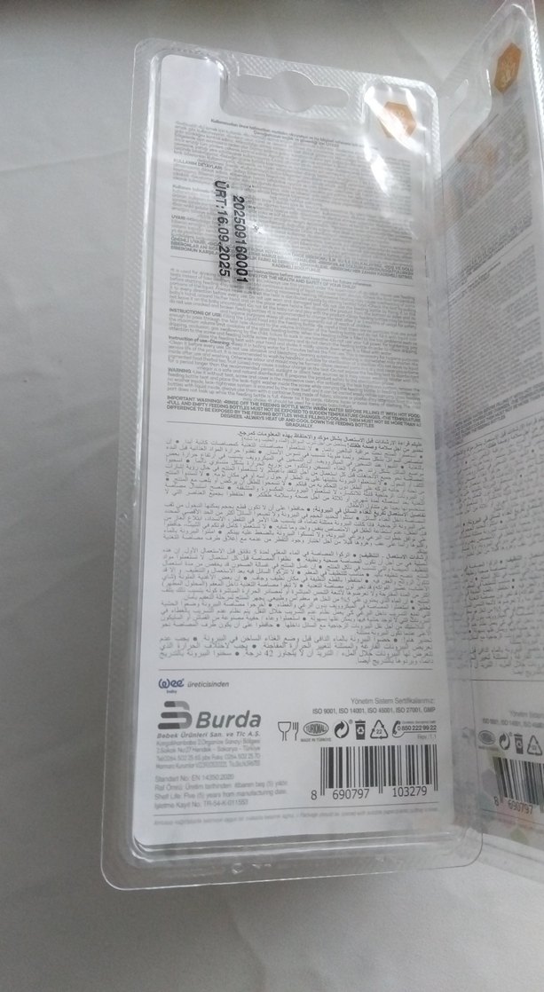 Mavi Renk Cam Bebek Biberonu 125 ml - Görsel 2