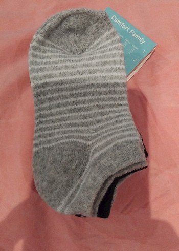 Erkek Çocuk Çizgili Mavi Gri Çorap Seti 5x - Görsel 4