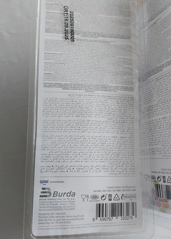 Renkli Pembe Cam Bebek Biberonu 125ml - Görsel 2