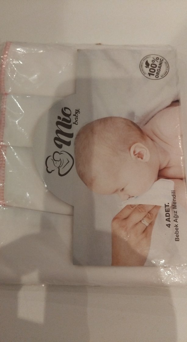 Bebek için 4'lü Organik Pamuk Mama Önlüğü - Görsel 2