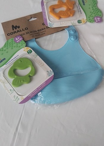 Corall Silikon Mama Önlük Diş Kaşıyıcı - Görsel 2
