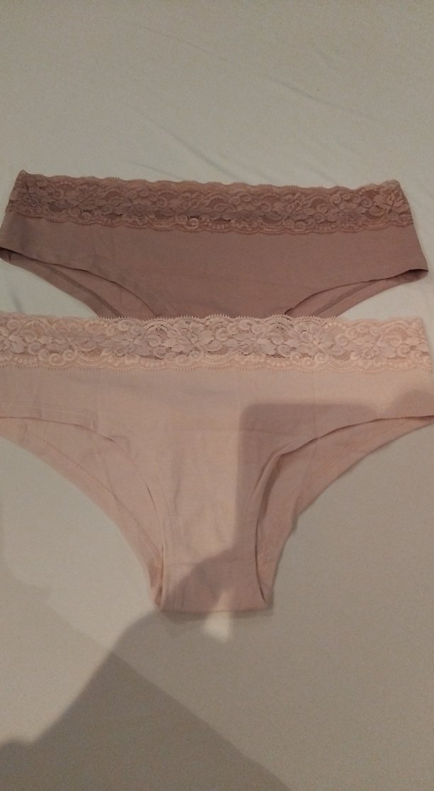 L Beden  2'Lİ Dantel Detaylı Kadın Hipster Külot - Görsel 2