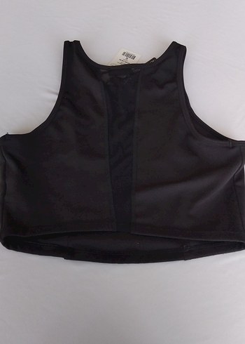 Penti Siyah Kısa Kesim Spor Crop Top - Görsel 2