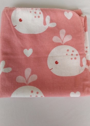 Bebek Flanel Örtü Pembe - Görsel 3