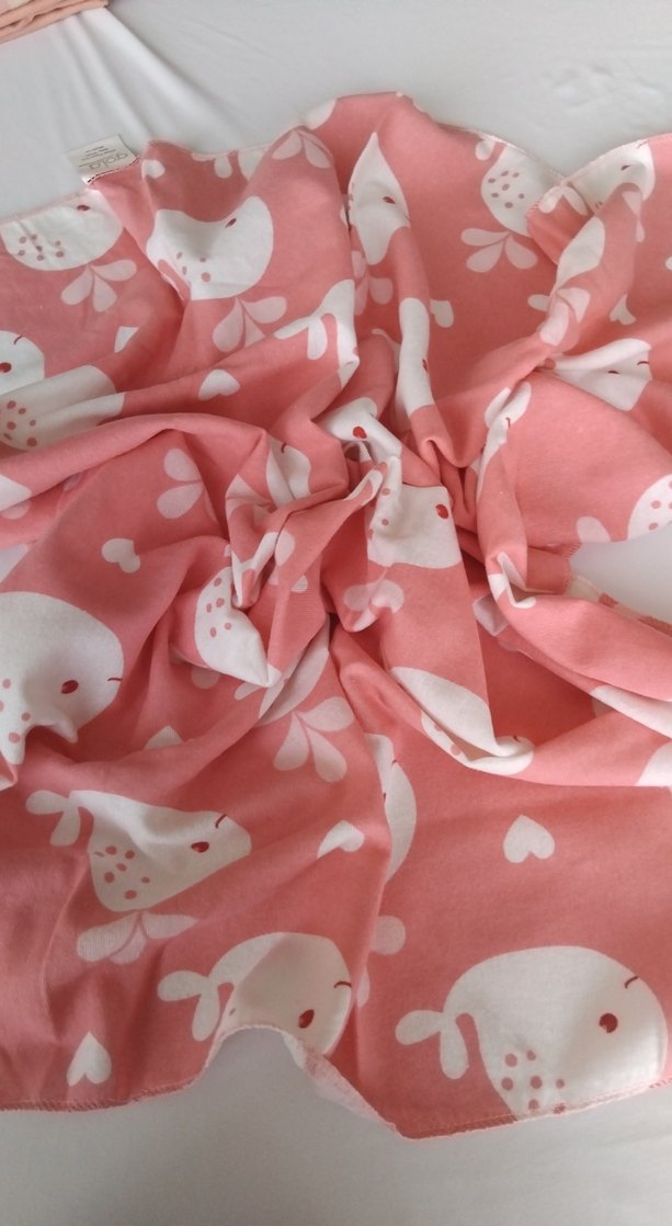 Bebek Flanel Örtü Pembe - Görsel 2