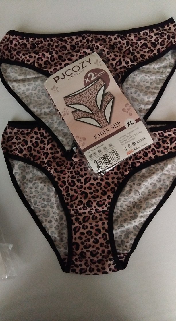 XL KADIN Leopar Desenli Mini Külot 2'li - Görsel 2