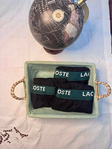 xl Beden LaCOSTE ERKEK BOXER 3'LÜ KUTU