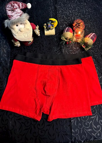 Erkek Kırmızı Mini Boxer