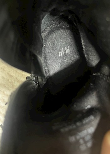 Siyah Deri Platform Topuklu Kadın Bot - Görsel 2