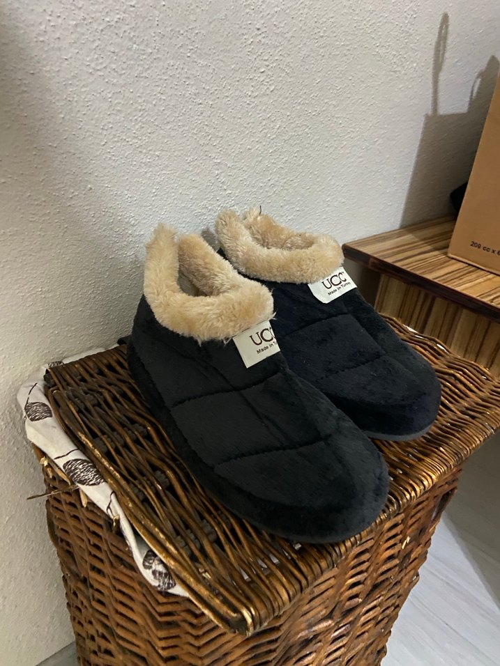 Kadın Kürklü Sıcak Ev Terliği - Görsel 2