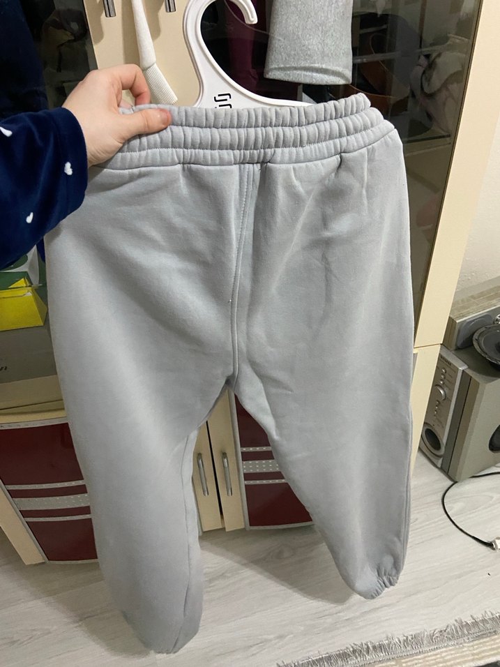 Gri Kadın Rahat Kesim Eşofman Altı - Görsel 5