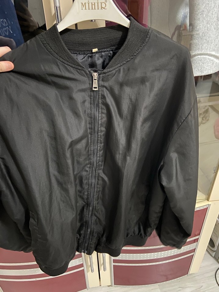 Fermuarlı Siyah Kadın Ceket - Görsel 4