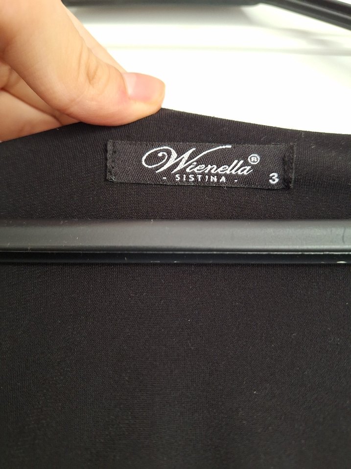 Zincir Detaylı Siyah Midi Elbise - Görsel 3