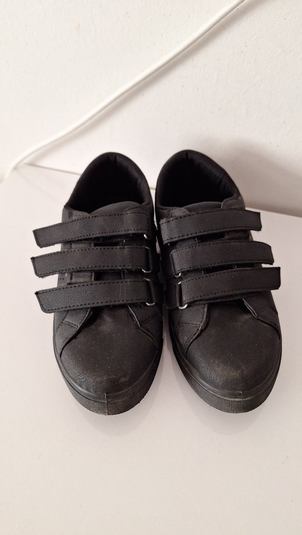 Siyah Cırtcırtlı Spor Ayakkabı - Görsel 2