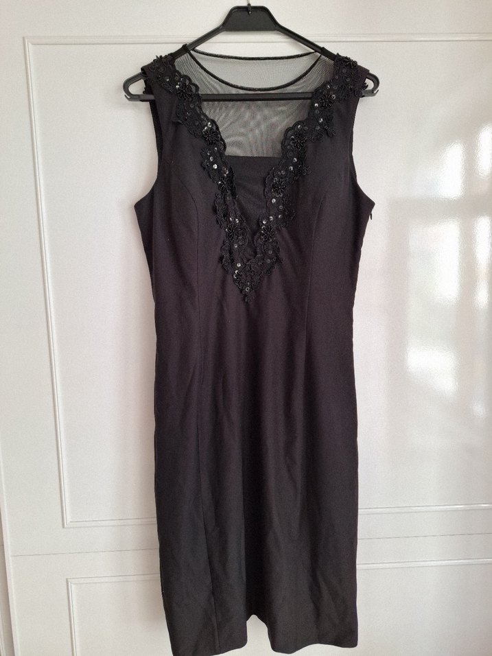 Siyah Midi Abiye Elbise( 4 numara bedeni) - Görsel 2