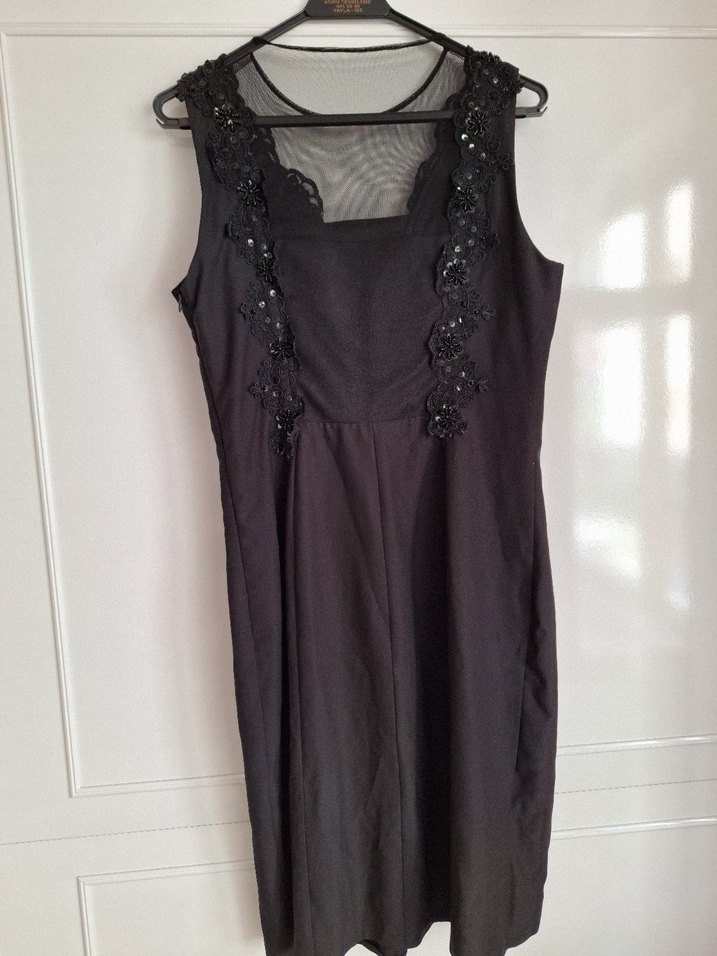 Siyah Midi Abiye Elbise( 4 numara bedeni) - Görsel 3