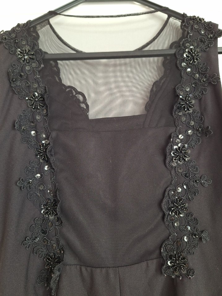 Siyah Midi Abiye Elbise( 4 numara bedeni) - Görsel 4