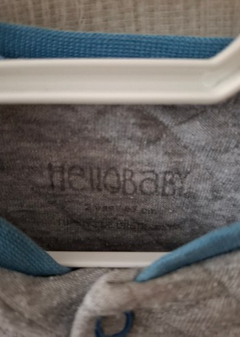 HelloBaby Gri Erkek Çocuk Düğmeli Triko Hırka