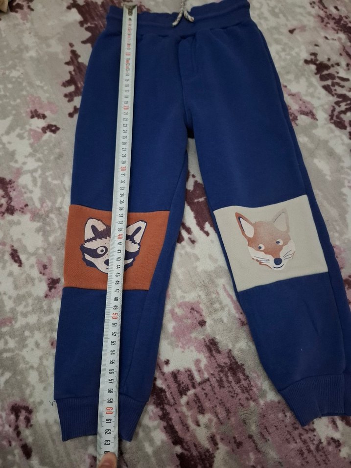 Erkek Çocuk Mavi Baskılı Rahat Eşofman - Görsel 2