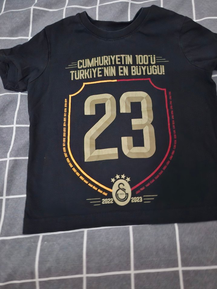 Erkek Siyah Baskılı Kısa Kollu Tişört - Görsel 2