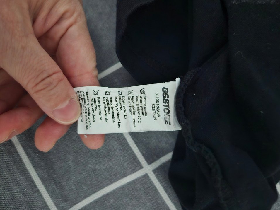 Erkek Siyah Baskılı Kısa Kollu Tişört - Görsel 3