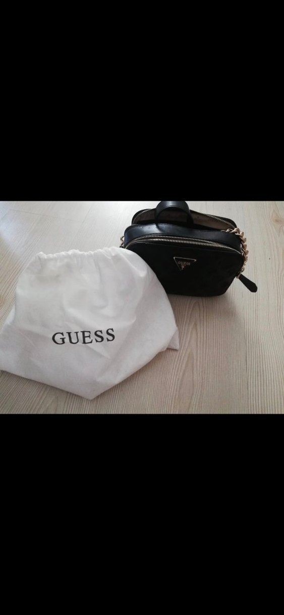 Zincir Detaylı Siyah Deri Kadın Çapraz Çanta - Görsel 4