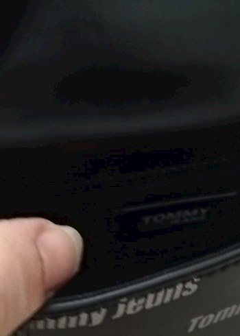 Tommy Jeans Siyah Deri Kadın Çanta - Görsel 11