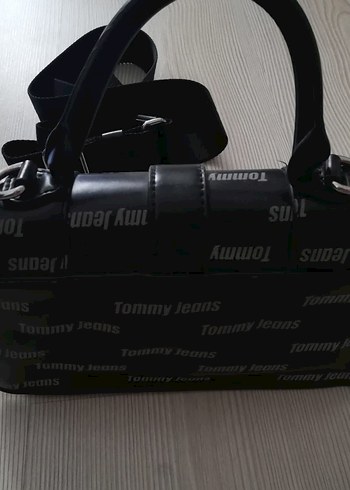 Tommy Jeans Siyah Deri Kadın Çanta - Görsel 10