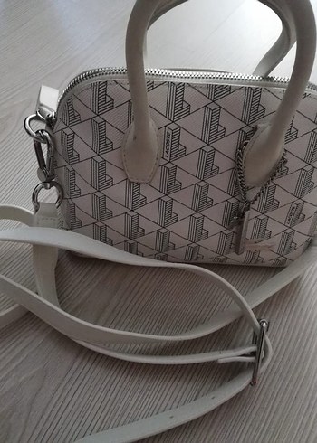 Gri Baskılı Beyaz Kadın Çanta - Görsel 5