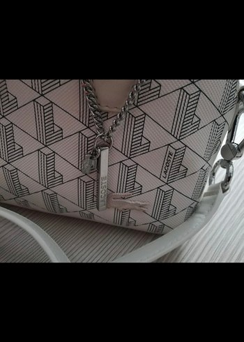 Gri Baskılı Beyaz Kadın Çanta - Görsel 6