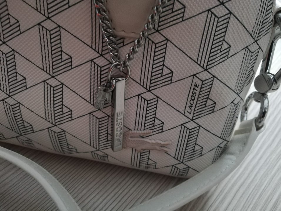 Gri Baskılı Beyaz Kadın Çanta - Görsel 4