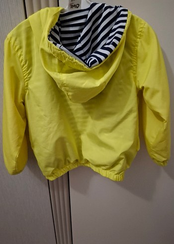 Sarı Fermuarlı Erkek Çocuk Yağmurluk - Görsel 2