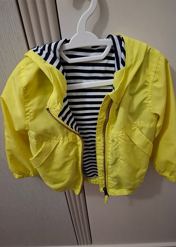 Sarı Fermuarlı Erkek Çocuk Yağmurluk - Görsel 3