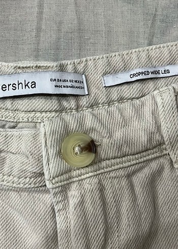 Bershka bej jean kot pantolon - Görsel 3