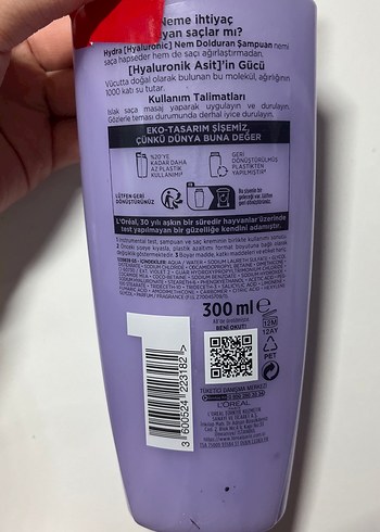 L'Oréal Elseve Hydra Hyaluronic Nem Şampuanı - Görsel 3